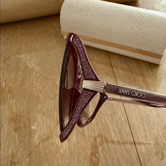 Jimmy Choo Women\'s Purple Gradient Oversized Sunglasses